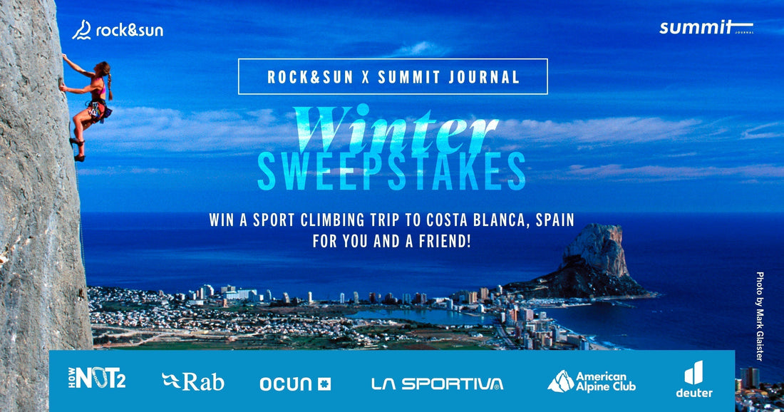 Win a Sport Climbing Trip for 2 to Costa Blanca, Spain!